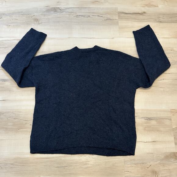 Stockholm Atelier & Other‎ Stories Women S Sweater Wool Alpaca Blend Slits Blue - Picture 2 of 7